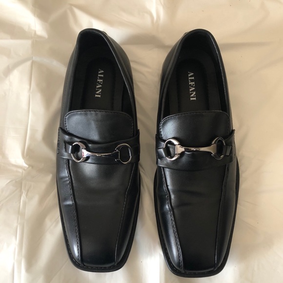 Alfani Walker Leather Slip On Loafer Dress Shoes - Picture 2 of 11